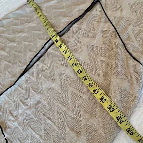 Vintage Textured Jacket Womens Large Light Tan Black Bows Mesh Artsy Lagenlook - Picture 14 of 17